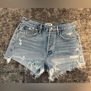 Agolde size 27 light wash Jean shorts Bryn cut